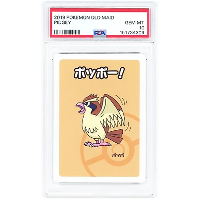 Pidgey 2019 Pokemon Old Maid Japanese #NNO PSA Authenticated 10 Card
