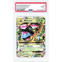 M Venusaur EX 2016 Pokemon Evolutions Ultra Rare #2 PSA Authenticated 9 Card