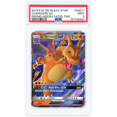 Charizard GX 2019 Pokemon Sun & Moon Promo #SM211 PSA Authenticated 9 Card