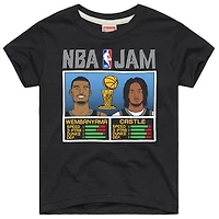 Youth Homage Victor Wembanyama & Stephon Castle Charcoal San Antonio Spurs NBA Jam Tri-Blend T-Shirt