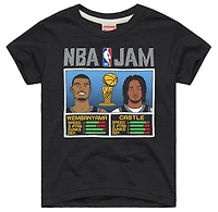Youth Homage Victor Wembanyama & Stephon Castle Charcoal San Antonio Spurs NBA Jam Tri-Blend T-Shirt