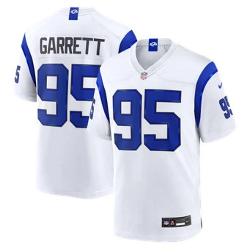 Men's Nike Myles Garrett Los Angeles Rams Fearsome White Game Jersey