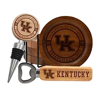The Memory Company Kentucky Wildcats Coaster, Bottle Opener & Wine Stopper Set