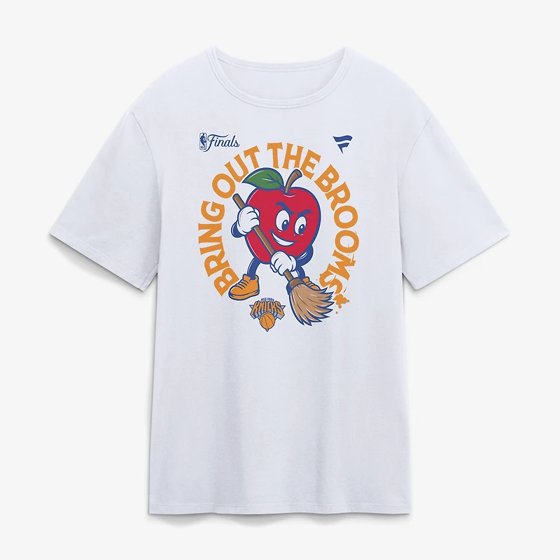 Men's White New York Knicks Avenue Sweepers T-Shirt