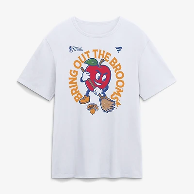 Men's White New York Knicks Avenue Sweepers T-Shirt