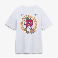 Men's White New York Knicks Avenue Sweepers T-Shirt