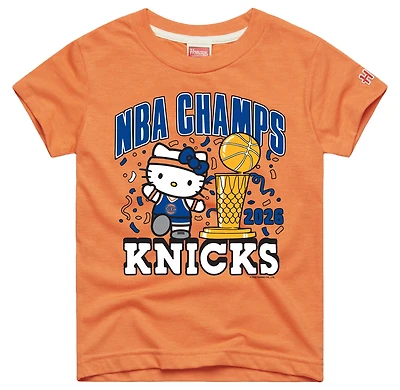 Youth Homage Orange New York Knicks x Hello Kitty & Friends 2026 NBA Finals Champions Tri-Blend T-Shirt