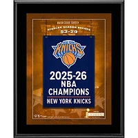 New York Knicks 2026 NBA Finals Champions 10.5" x 13" Sublimated Plaque