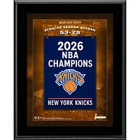 New York Knicks 2026 NBA Finals Champions 10.5" x 13" Sublimated Plaque