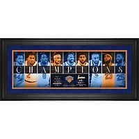 New York Knicks 2026 NBA Finals Champions Framed 10" x 30" Champions Panoramic Collage