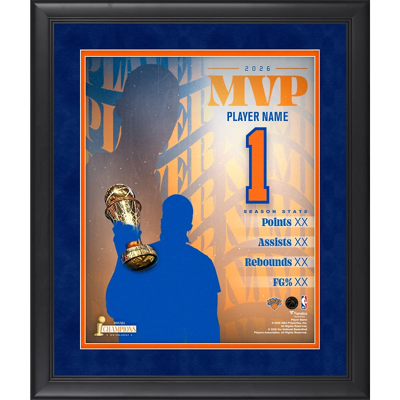 Jalen Brunson New York Knicks 2026 NBA Finals Champions Framed 16" x 20" MVP Collage