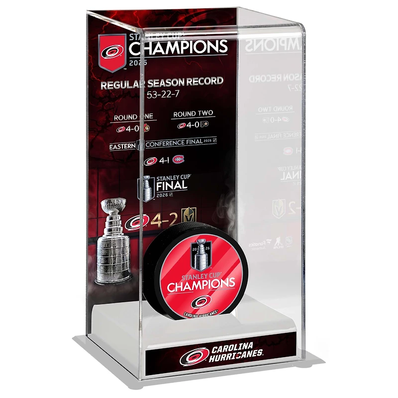 Carolina Hurricanes 2026 Stanley Cup Champions Deluxe Tall Logo Hockey Puck Case