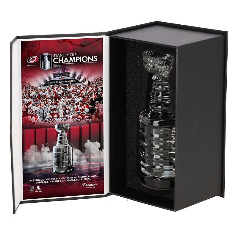 Carolina Hurricanes 2026 Stanley Cup Champions Crystal Cup - Filled with Ice from the 2026 Stanley Cup Final