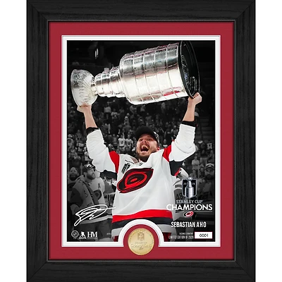 Highland Mint Sebastian Aho Carolina Hurricanes 2026 Stanley Cup Champions Limited Edition Bronze Coin Photo Mint