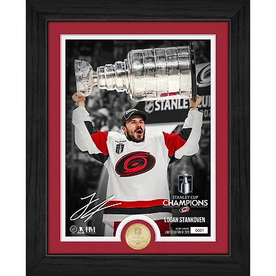 Highland Mint Logan Stankoven Carolina Hurricanes 2026 Stanley Cup Champions Limited Edition Bronze Coin Photo Mint