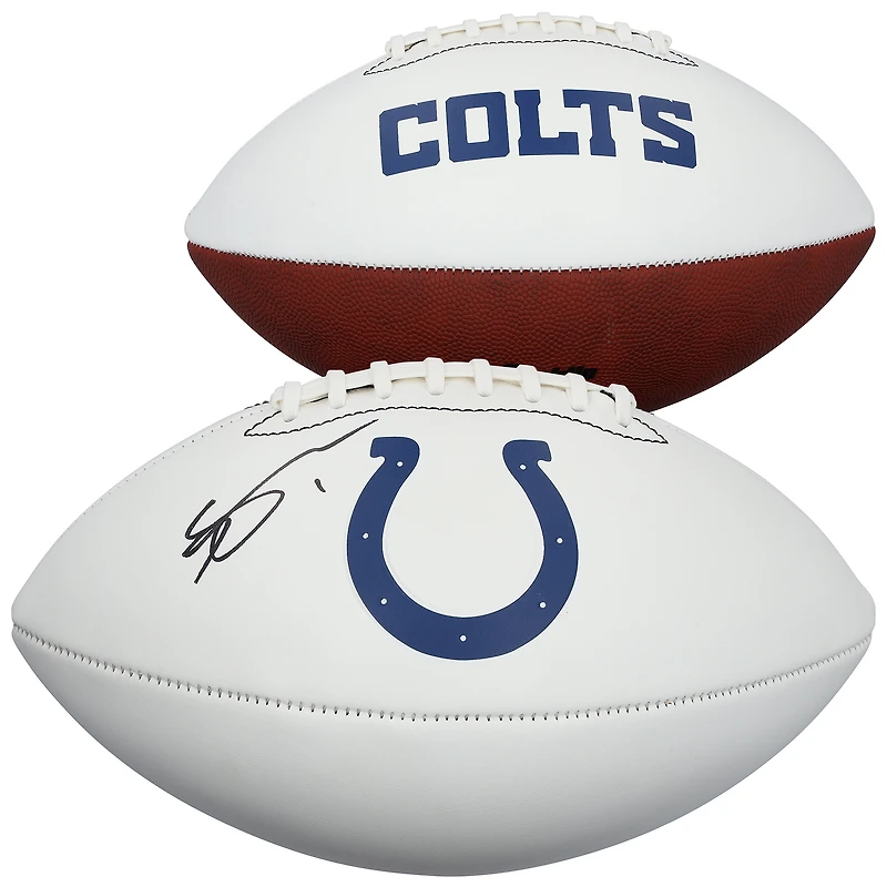 Ahmad Sauce Gardner Indianapolis Colts Autographed Franklin White Panel Football