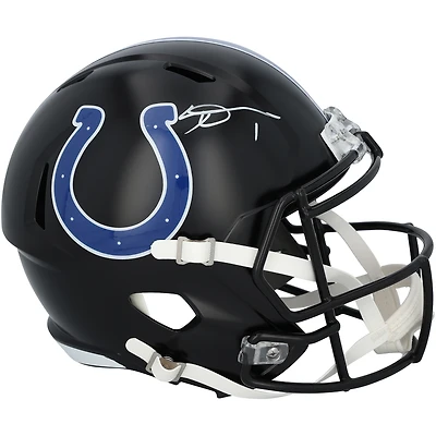 Ahmad Sauce Gardner Indianapolis Colts Autographed Riddell 2023 Black Alternate Speed Replica Helmet