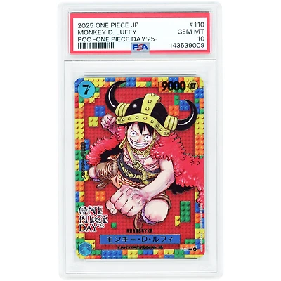 Monkey D. Luffy 2025 One Piece Day '25 Japanese Premium Card Collection #110 PSA Authenticated 10 Card