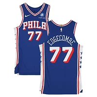 VJ Edgecombe Philadelphia 76ers Player-Issued #77 Royal Nike Jersey from the 2025-26 NBA Season - Size 46+4