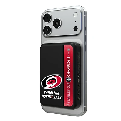 Keyscaper Carolina Hurricanes 2026 Stanley Cup Champions Wireless Magnetic Power Bank