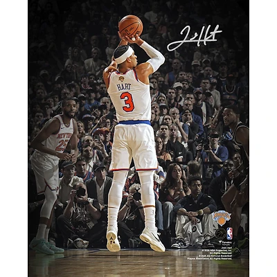 Josh Hart New York Knicks Autographed 2026 NBA Finals Champions 8" x 10" Action Spotlight Photograph