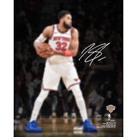 Karl-Anthony Towns New York Knicks Autographed 2026 NBA Finals Champions 8" x 10" Action Spotlight Photograph