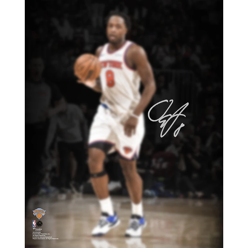 OG Anunoby New York Knicks Autographed 2026 NBA Finals Champions 16" x 20" Action Spotlight Photograph