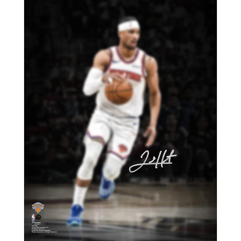 Josh Hart New York Knicks Autographed 2026 NBA Finals Champions 16" x 20" Action Spotlight Photograph
