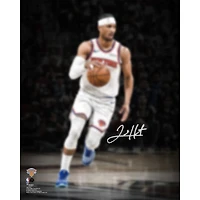 Josh Hart New York Knicks Autographed 2026 NBA Finals Champions 16" x 20" Action Spotlight Photograph