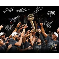 New York Knicks Autographed 2026 NBA Finals Champions 16" x 20" Team Celebration Photograph with at least 7 Signatures - Limited Edition of 500