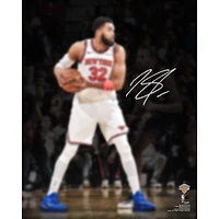 Karl-Anthony Towns New York Knicks Autographed 2026 NBA Finals Champions 16" x 20" Action Spotlight Photograph