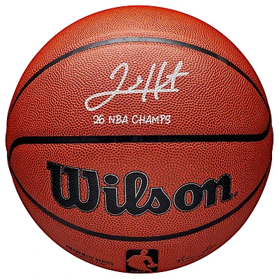 Josh Hart New York Knicks Autographed 2026 NBA Finals Champions Wilson Authentic Series Indoor/Outdoor Basketball with "26 NBA Champs" Inscription
