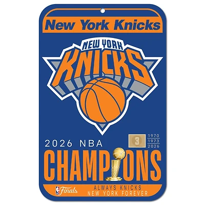 WinCraft New York Knicks 2026 NBA Finals Champions 11" x 17" Indoor/Outdoor Sign
