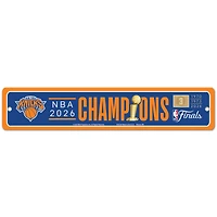 WinCraft New York Knicks 2026 NBA Finals Champions 3.75" x 19" Street Sign