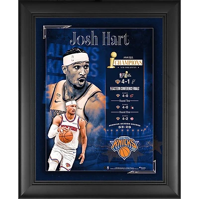 Josh Hart New York Knicks 2026 NBA Finals Champions Framed 13" x 16" Collage