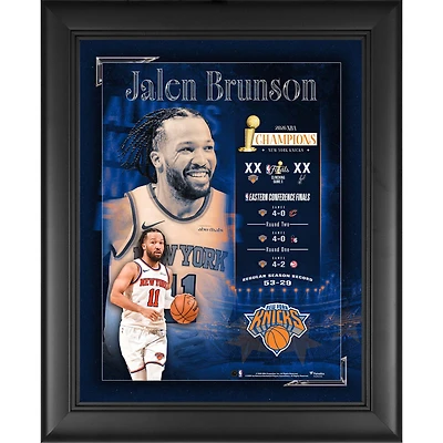 Jalen Brunson New York Knicks 2026 NBA Finals Champions Framed 13" x 16" Collage