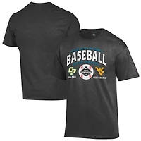 Unisex Champion Gray Cal Poly Mustangs vs. West Virginia Mountaineers 2026 NCAA Baseball Super Regional Matchup T-Shirt