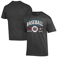 Unisex Champion Gray Mississippi State Bulldogs vs. Georgia Bulldogs 2026 NCAA Baseball Super Regional Matchup T-Shirt