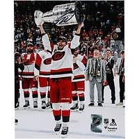 Sebastian Aho Carolina Hurricanes Autographed 2026 Stanley Cup Champions 8" x 10" Raising Cup Photograph