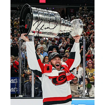 Taylor Hall Carolina Hurricanes Autographed 2026 Stanley Cup Champions 8" x 10" Raising Cup Photograph