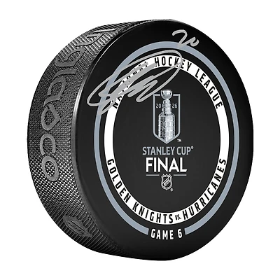 Sebastian Aho Carolina Hurricanes Autographed 2026 Stanley Cup Champions Official Game Puck