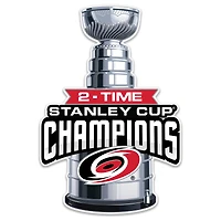 Carolina Hurricanes Two-Time Stanley Cup Champions 8" Stanley Cup Sign