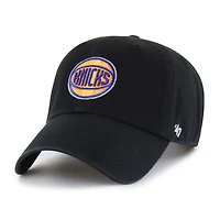 Men's '47 Black New York Knicks Clean Up Adjustable Hat