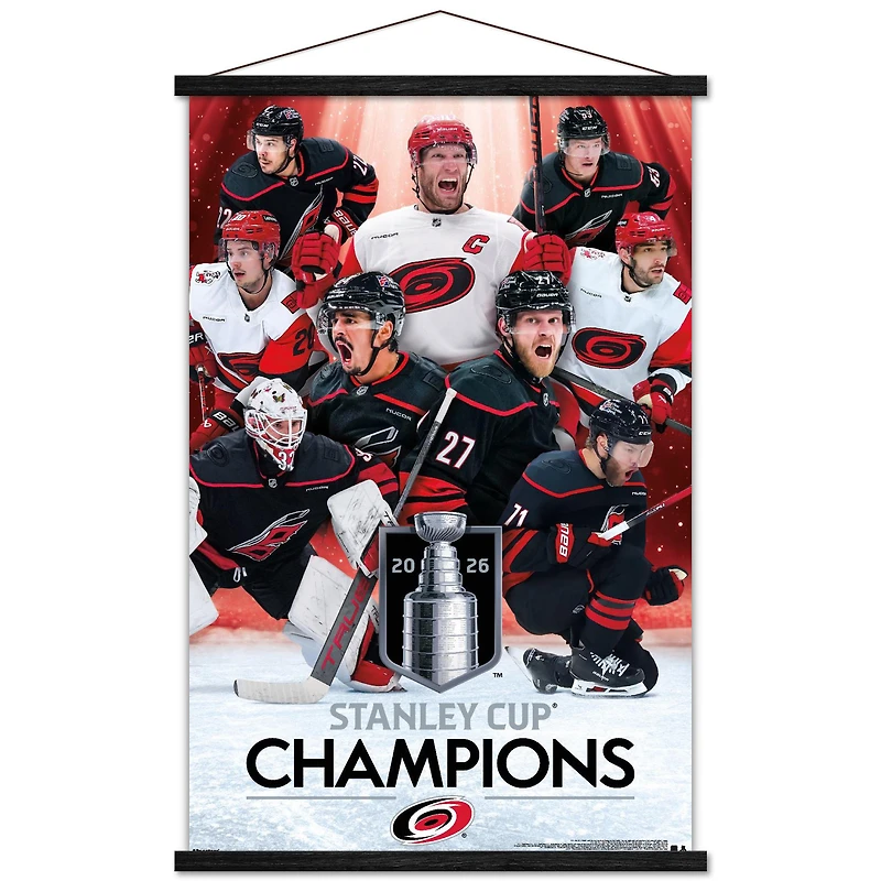 Carolina Hurricanes 2026 Stanley Cup Champions 22.375" x 34" Poster