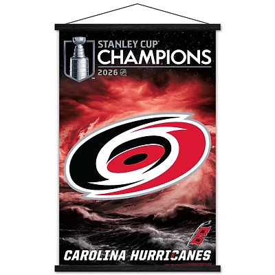 Carolina Hurricanes 2026 Stanley Cup Champions 22.375" x 34" Team Logo Poster