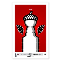S. Preston Art & Designs Carolina Hurricanes 2026 Stanley Cup Champions 11x17 Minimalist Art Poster