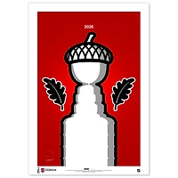S. Preston Art & Designs Carolina Hurricanes 2026 Stanley Cup Champions 14" x 20" Minimalist Limited Edition Fine Art Print