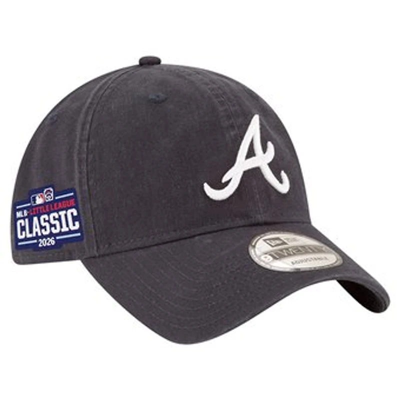 Men's New Era Navy Atlanta Braves 2026 Little League Classic Casual Classic Adjustable Hat