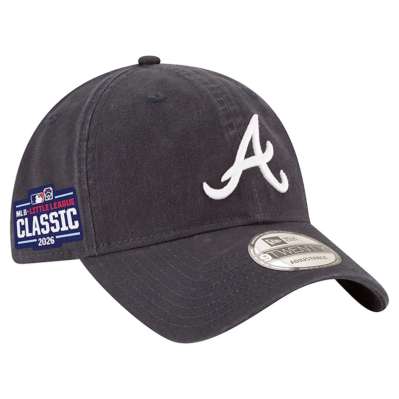 Men's New Era Navy Atlanta Braves 2026 Little League Classic Casual Classic Adjustable Hat