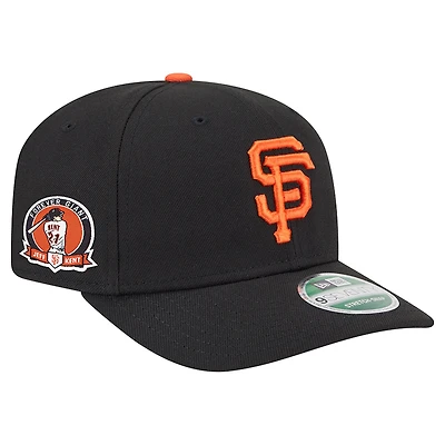 Men's New Era Black San Francisco Giants Jeff Kent Number Retirement 9SEVENTY Adjustable Hat
